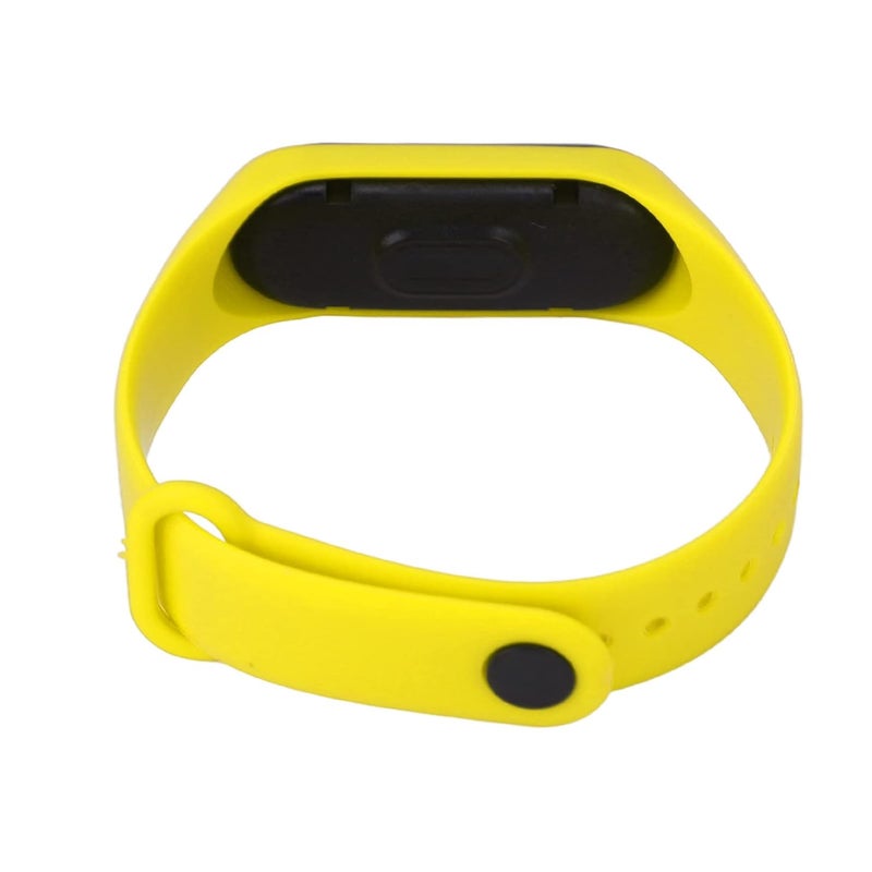 woobles Mini Children Electronic Watch Red LED Simple Student Sports Electronic Watch with Silicone Watch Band(Yellow) - Image 3